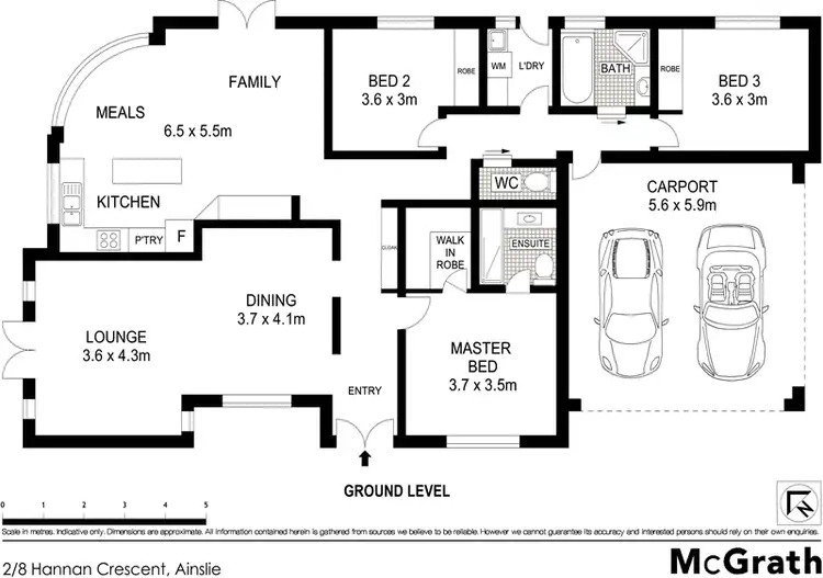 Floorplan of Homely house listing, 2/8 Hannan Crescent, Ainslie ACT 2602