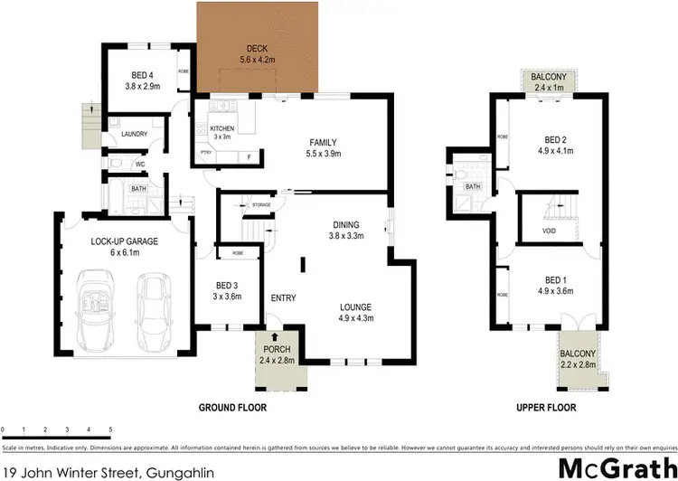 Floorplan of Homely house listing, 19 John Winter Street, Gungahlin ACT 2912