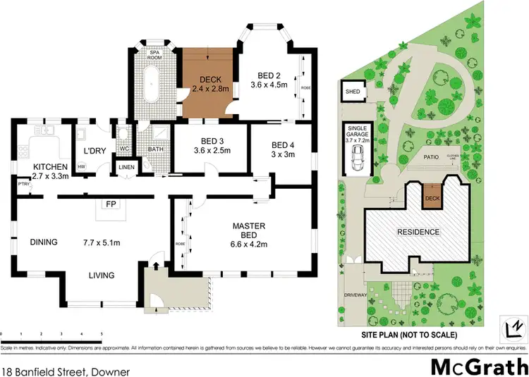 Floorplan of Homely house listing, 18 Banfield Street, Downer ACT 2602