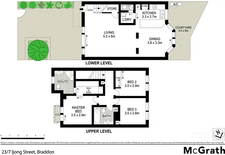 Floorplan of Homely townhouse listing, 23/7 Ijong Street, Braddon ACT 2612
