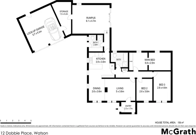 Floorplan of Homely house listing, 12 Dobbie Place, Watson ACT 2602