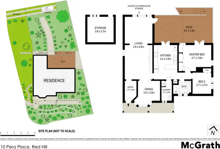 Floorplan of Homely house listing, 10 Pera Place, Red Hill ACT 2603