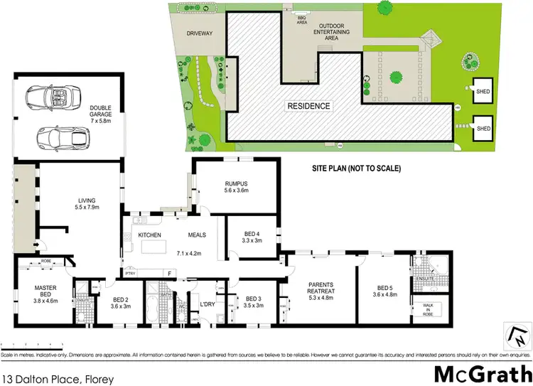 Floorplan of Homely house listing, 13 Dalton Place, Florey ACT 2615