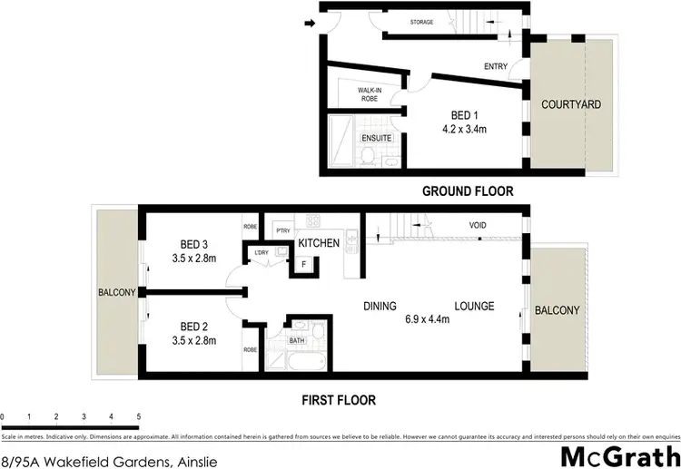 Floorplan of Homely townhouse listing, 8/95A Wakefield Gardens, Ainslie ACT 2602