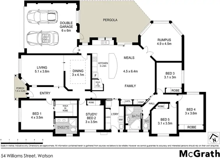 Floorplan of Homely house listing, 54 Williams Street, Watson ACT 2602