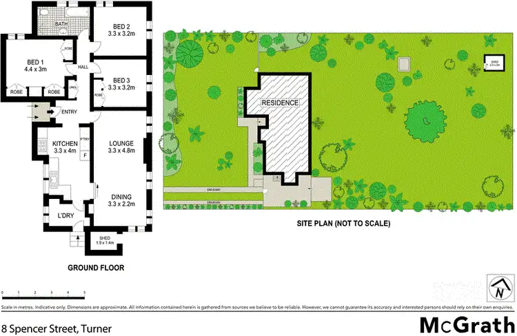 Floorplan of Homely house listing, 8 Spencer Street, Turner ACT 2612