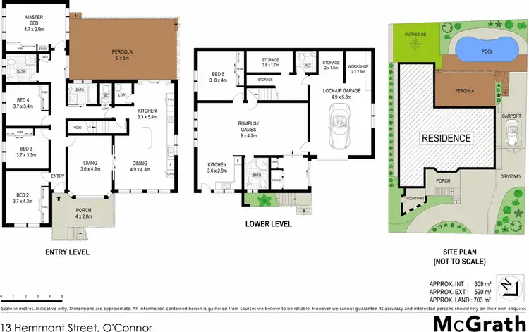 Floorplan of Homely house listing, 13 Hemmant Street, O'connor ACT 2602