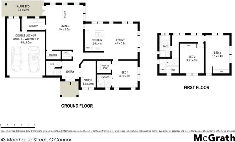 Floorplan of Homely house listing, 43 Moorhouse Street, O'connor ACT 2602