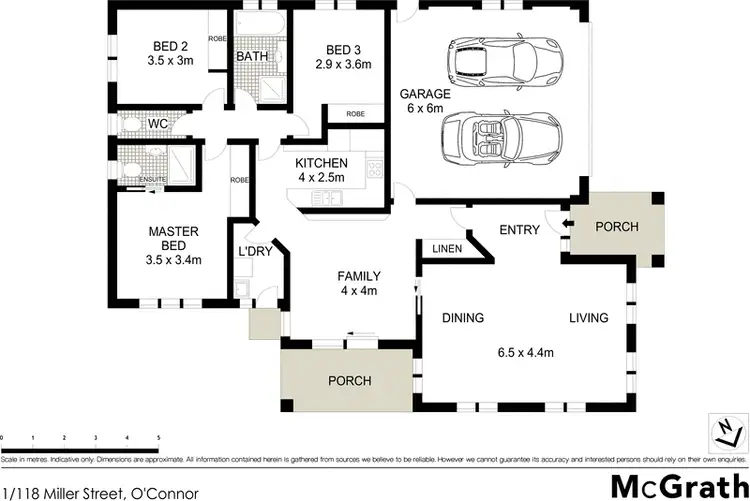 Floorplan of Homely house listing, 1/118 Miller Street, O'connor ACT 2602