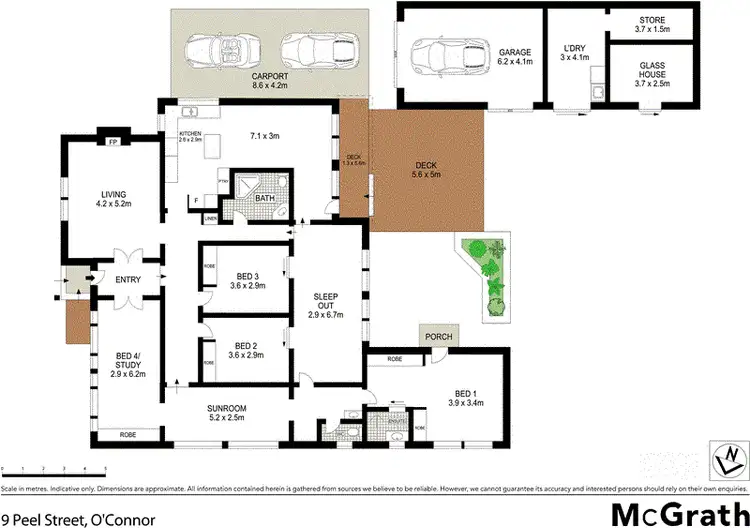 Floorplan of Homely house listing, 9 Peel Street, O'connor ACT 2602
