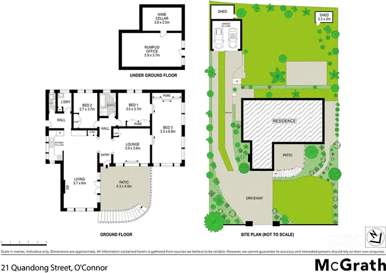Floorplan of Homely house listing, 21 Quandong Street, O'connor ACT 2602