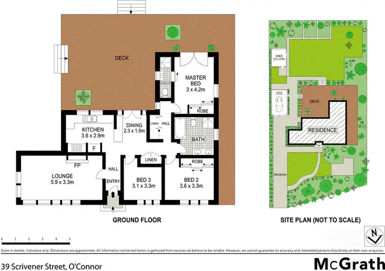 Floorplan of Homely house listing, 39 Scrivener Street, O'connor ACT 2602