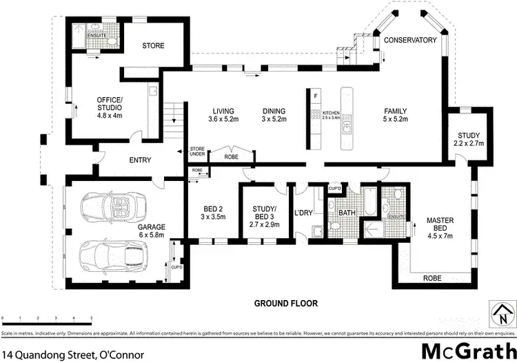 Floorplan of Homely house listing, 14 Quandong Street, O'connor ACT 2602