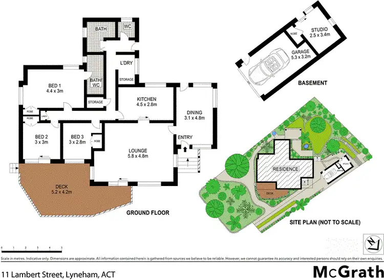 Floorplan of Homely house listing, 11 Lambert Street, Lyneham ACT 2602