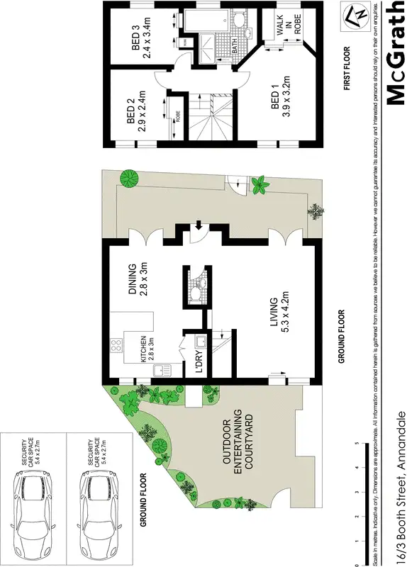Floorplan of Homely townhouse listing, 16/3 Booth Street, Annandale NSW 2038