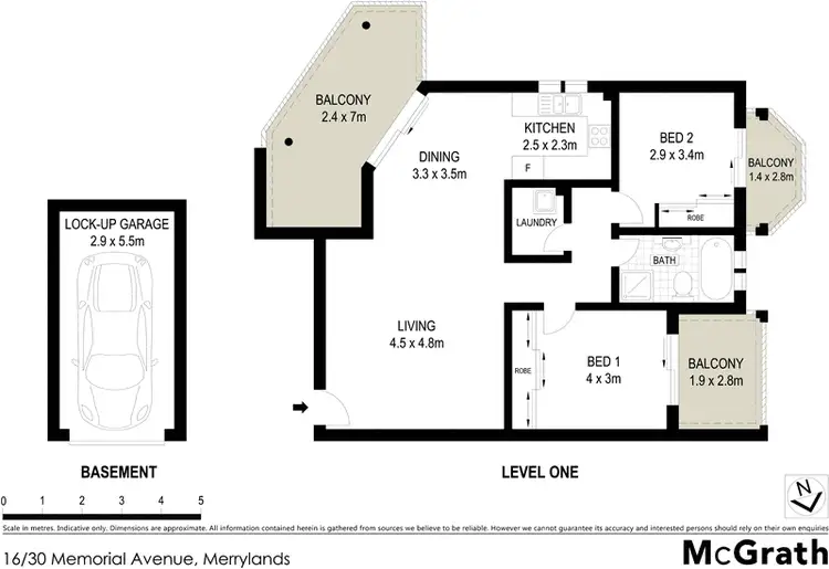 Floorplan of Homely apartment listing, 16/30 Memorial Avenue, Merrylands NSW 2160