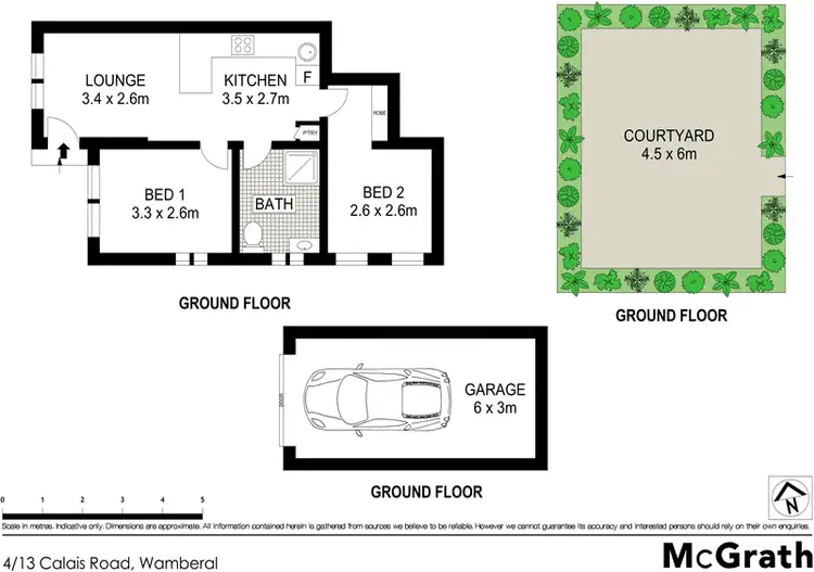 Floorplan of Homely unit listing, 4/13 Calais Road, Wamberal NSW 2260