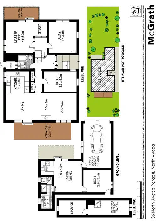 Floorplan of Homely house listing, 36 North Avoca Parade, North Avoca NSW 2260