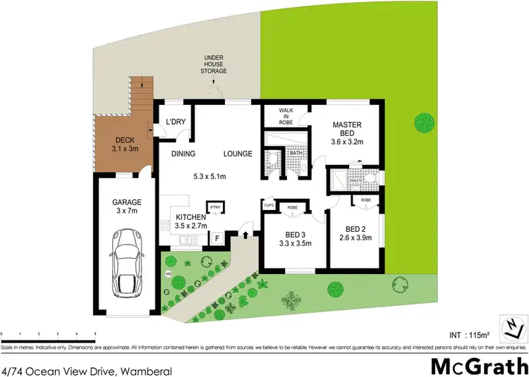 Floorplan of Homely villa listing, 4/74 Ocean View Drive, Wamberal NSW 2260