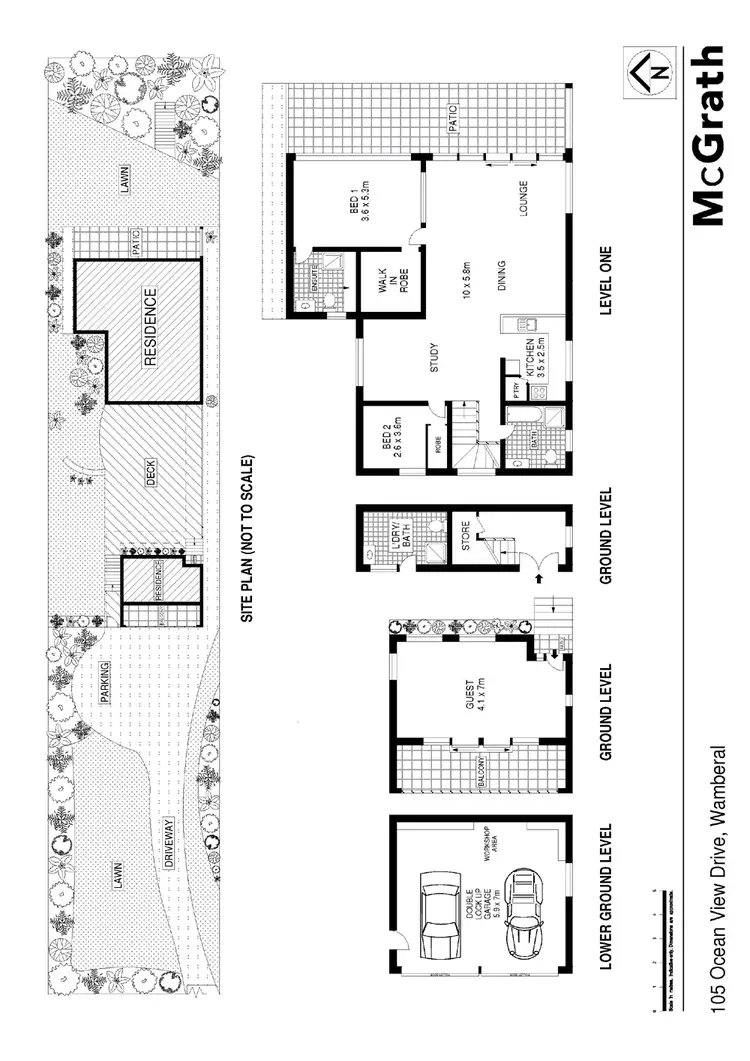 Floorplan of Homely house listing, 105 Oceanview Drive, Wamberal NSW 2260