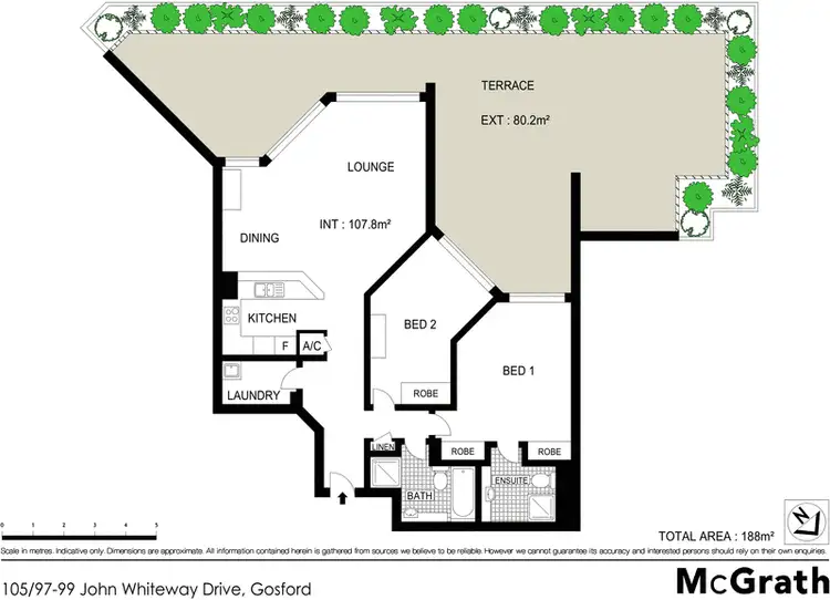 Floorplan of Homely apartment listing, 105/97 John Whiteway Drive, Gosford NSW 2250