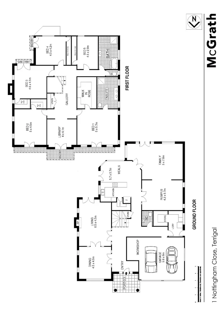 Floorplan of Homely house listing, 1 Nottingham Close, Terrigal NSW 2260