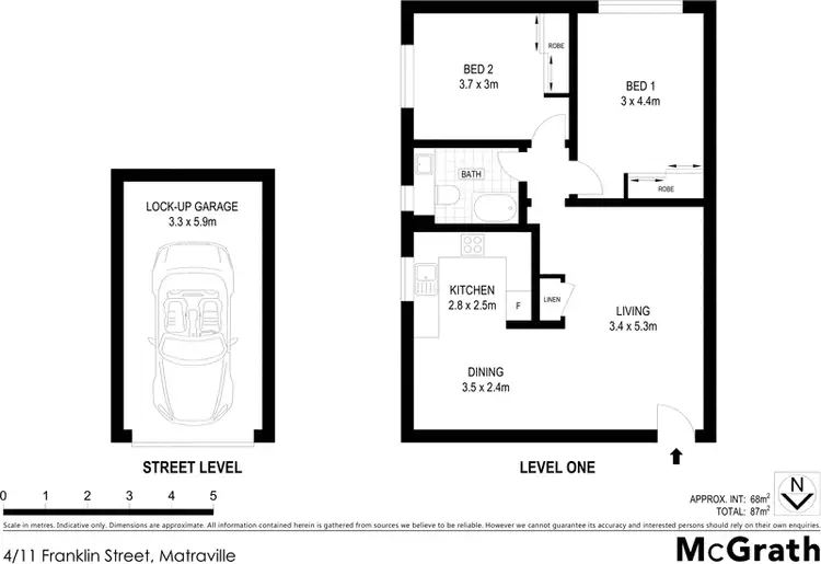 Floorplan of Homely apartment listing, 4/11 Franklin Street, Matraville NSW 2036