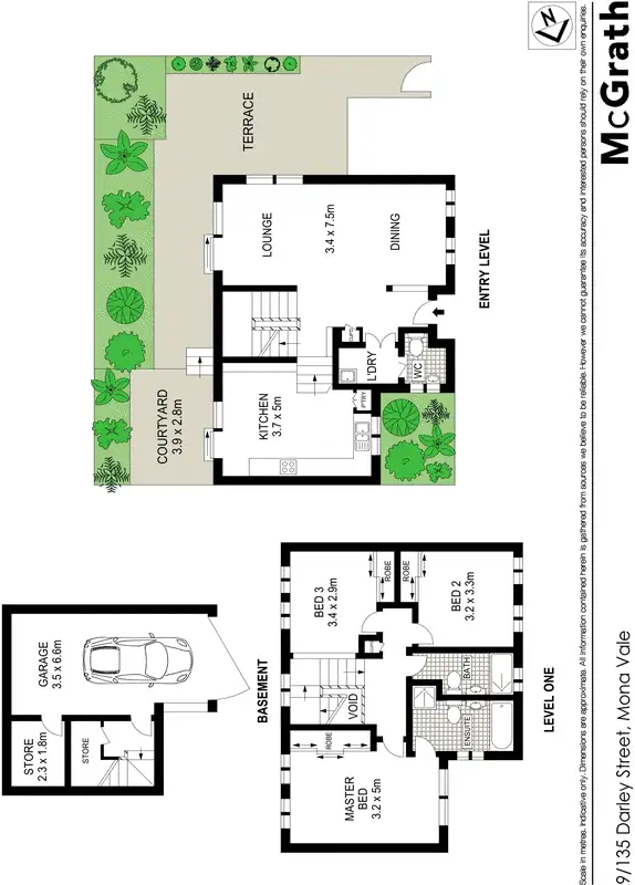 Floorplan of Homely townhouse listing, 9/135 Darley Street West, Mona Vale NSW 2103
