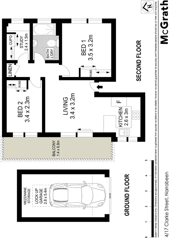 Floorplan of Homely apartment listing, 4/17 Clarke Street, Narrabeen NSW 2101