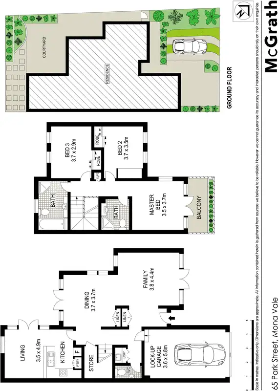 Floorplan of Homely townhouse listing, 65 Park Street, Mona Vale NSW 2103