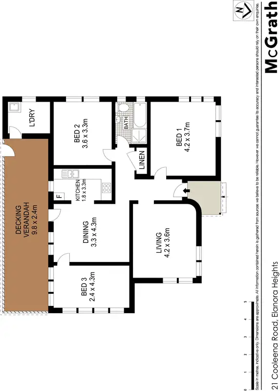 Floorplan of Homely house listing, 21 Cooleena Road, Elanora Heights NSW 2101