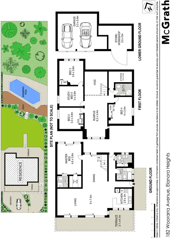 Floorplan of Homely house listing, 182 Woorarra Avenue, Elanora Heights NSW 2101