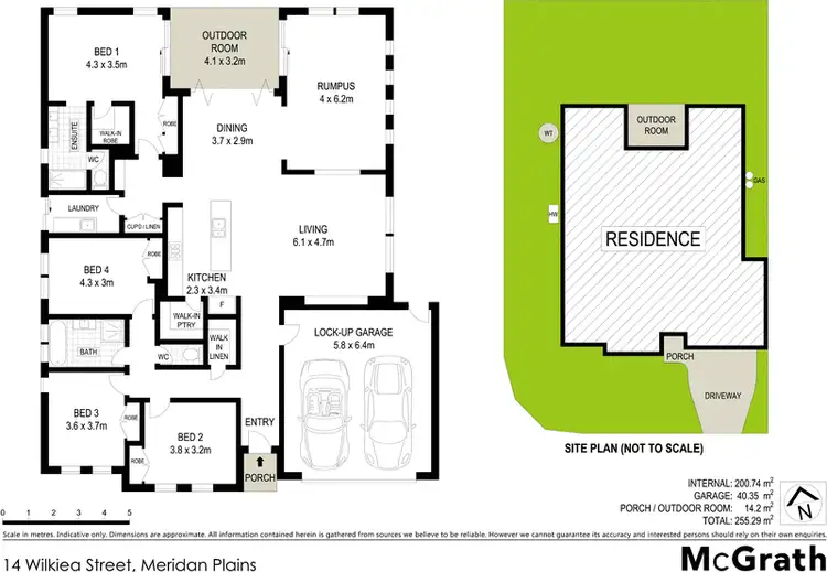 Floorplan of Homely house listing, 14 Wilkiea Street, Meridan Plains QLD 4551