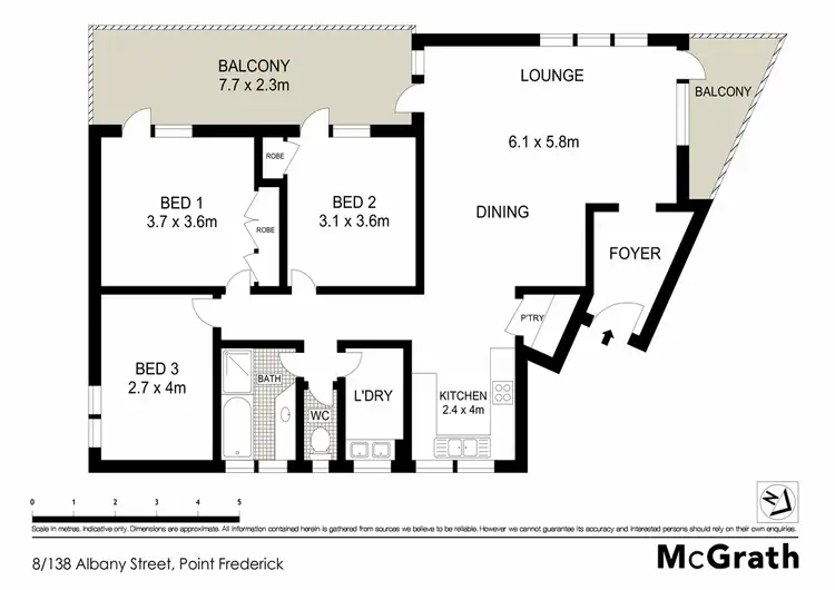 Floorplan of Homely apartment listing, 8/138 Albany Street, Point Frederick NSW 2250