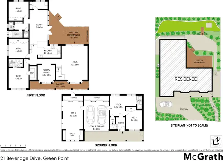 Floorplan of Homely house listing, 21 Beveridge Drive, Green Point NSW 2251