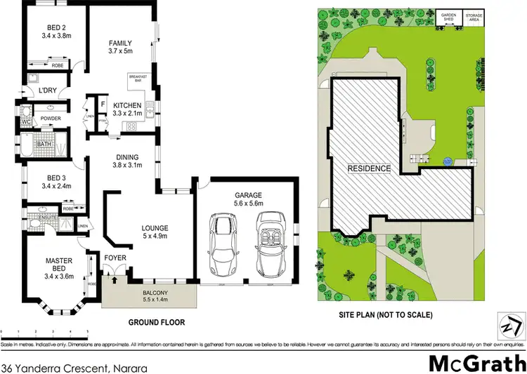 Floorplan of Homely house listing, 36 Yanderra Crescent, Narara NSW 2250