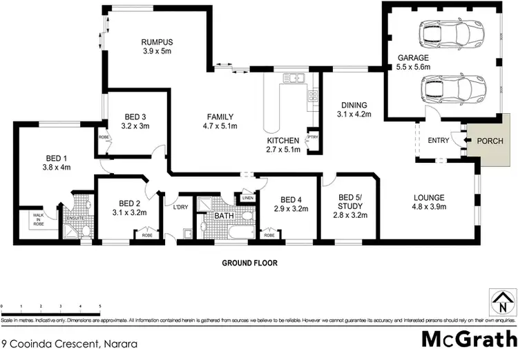 Floorplan of Homely house listing, 9 Cooinda Crescent, Narara NSW 2250