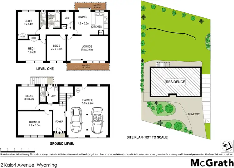 Floorplan of Homely house listing, 2 Kalori Avenue, Wyoming NSW 2250