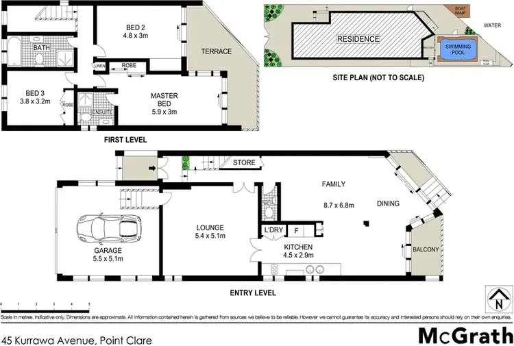 Floorplan of Homely house listing, 45 Kurrawa Avenue, Point Clare NSW 2250