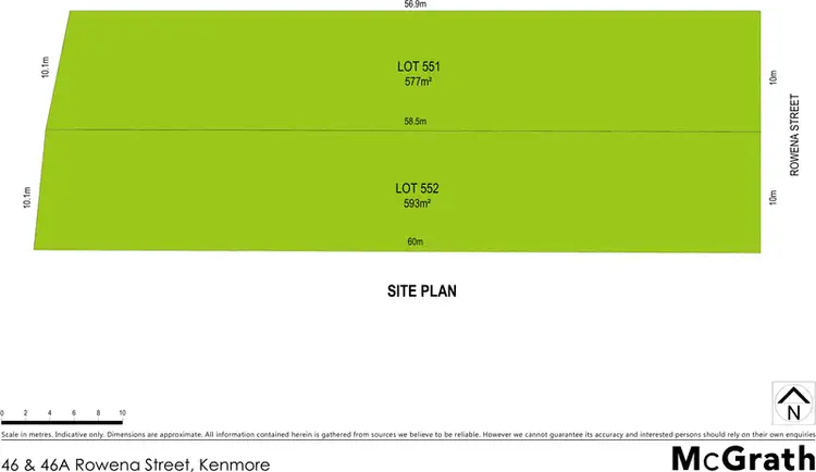 Floorplan of Homely land listing, 44 Rowena Street, Kenmore QLD 4069