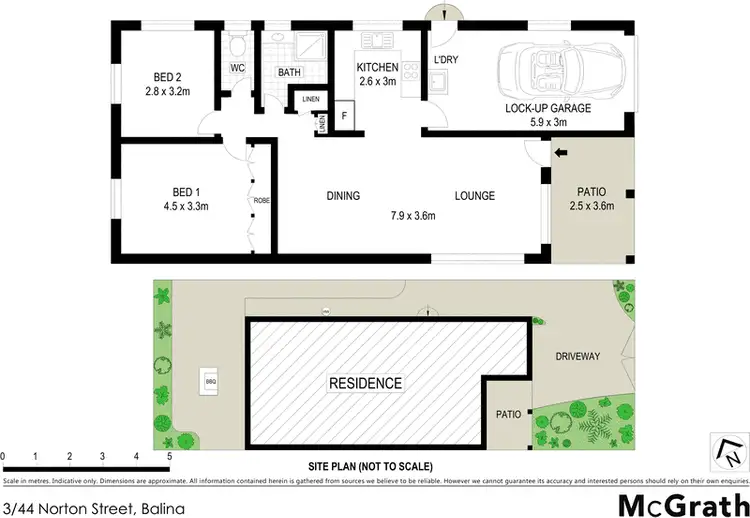 Floorplan of Homely villa listing, 3/44 Norton Street, Ballina NSW 2478