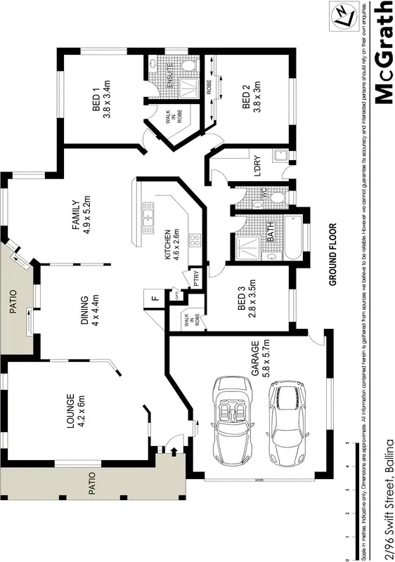 Floorplan of Homely house listing, 2/96 Swift Street, Ballina NSW 2478
