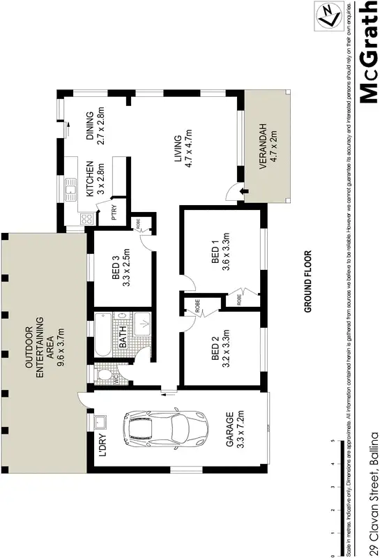 Floorplan of Homely house listing, 29 Clavan Street, Ballina NSW 2478