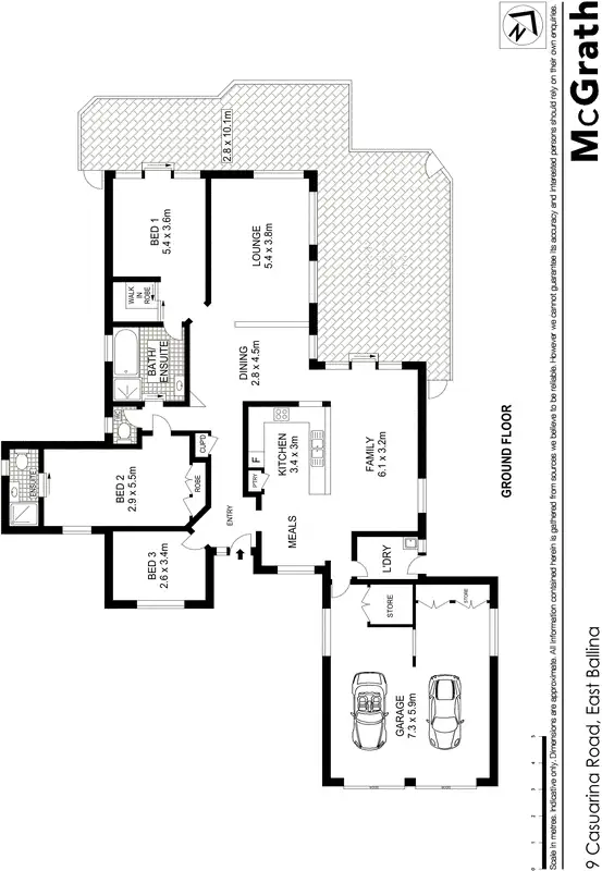 Floorplan of Homely house listing, 9 Casuarina Road, East Ballina NSW 2478