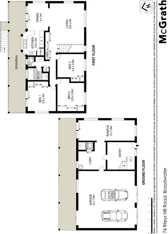 Floorplan of Homely house listing, 74 Rileys Hill Road, Broadwater NSW 2472