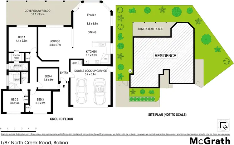 Floorplan of Homely villa listing, 1/87 North Creek Road, Ballina NSW 2478