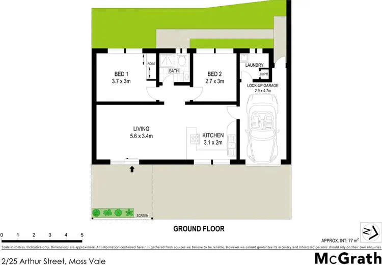 Floorplan of Homely apartment listing, 2/25 Arthur Street, Moss Vale NSW 2577