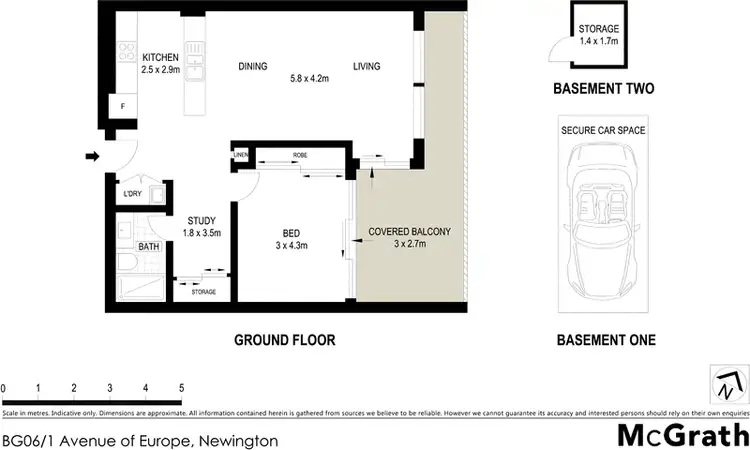 Floorplan of Homely apartment listing, BG06/1 Avenue of Europe, Newington NSW 2127