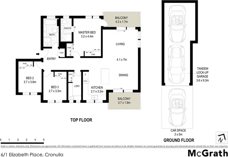 Floorplan of Homely apartment listing, 6/1 Elizabeth Place, Cronulla NSW 2230