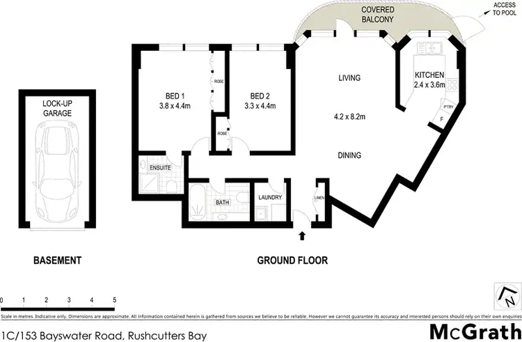 Floorplan of Homely apartment listing, 1C/153 Bayswater Road, Rushcutters Bay NSW 2011